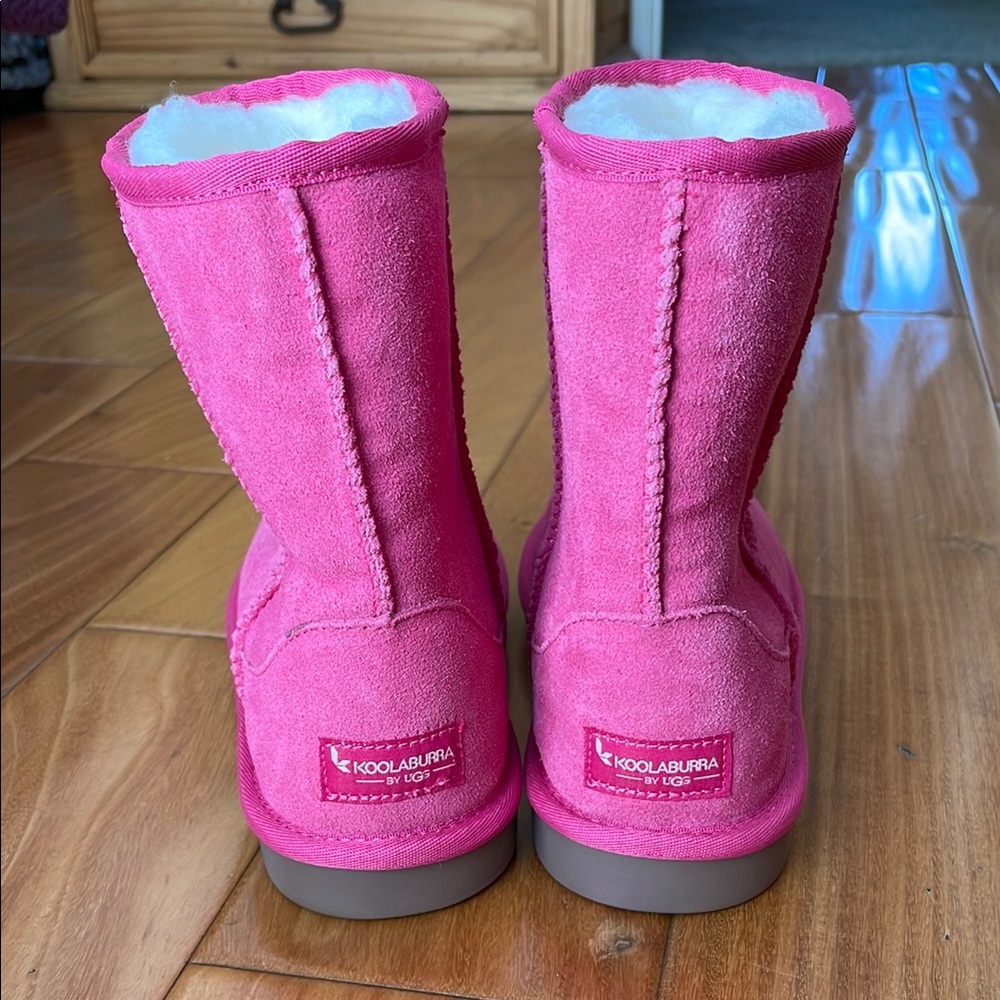 NEW Pink Mid-Calf Boots with Plush Lining